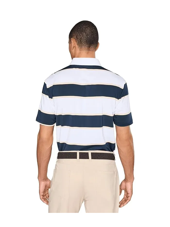 Поло Adidas Golf Ultimate365+ Jumbo Stripe CLIMACOOL — изображение 4 из 5, белый/темно-синий
