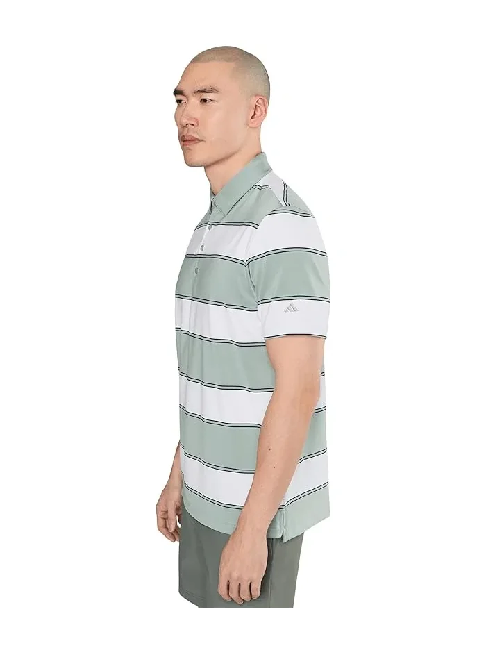 Футболка поло с полосками Ultimate365+ Jumbo Stripe CLIMACOOL Adidas Golf — изображение 3 из 5, белый