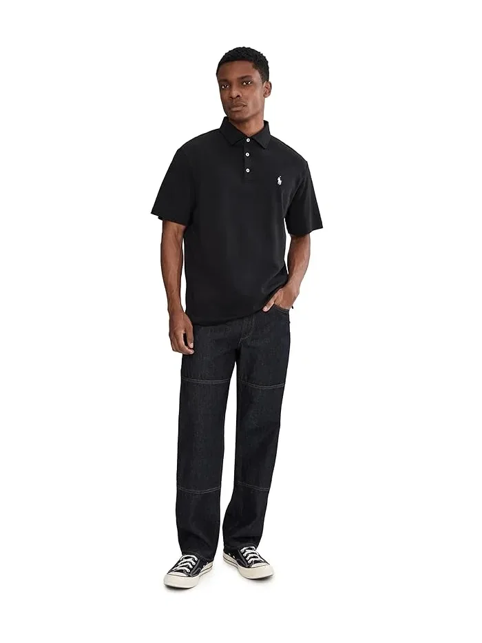 Поло Ralph Lauren Classic Fit Soft Cotton — изображение 2 из 5, черный