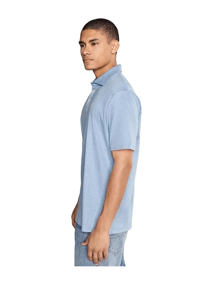 Футболка-поло Classic Fit Soft Cotton Polo Ralph Lauren — изображение 3 из 5, синий