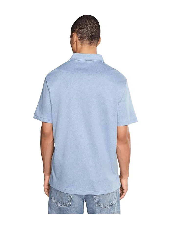 Футболка-поло Classic Fit Soft Cotton Polo Ralph Lauren — изображение 4 из 5, синий
