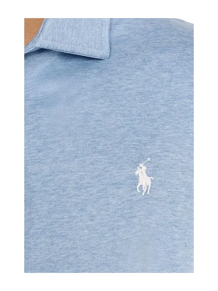 Футболка-поло Classic Fit Soft Cotton Polo Ralph Lauren — изображение 5 из 5, синий