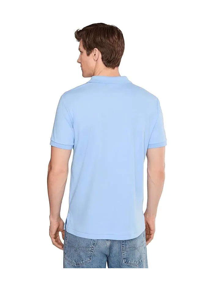 Поло Polo Ralph Lauren Custom Slim Fit Soft Cotton — изображение 4 из 5, синий