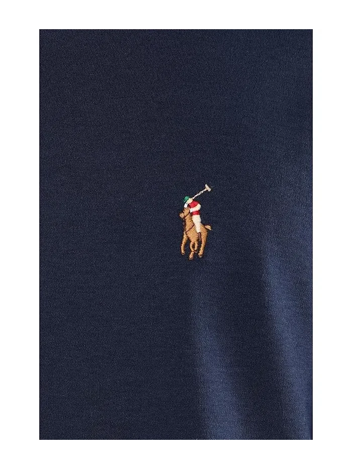 Поло Polo Ralph Lauren Custom Slim Fit Soft Cotton — изображение 5 из 5, темно-синий