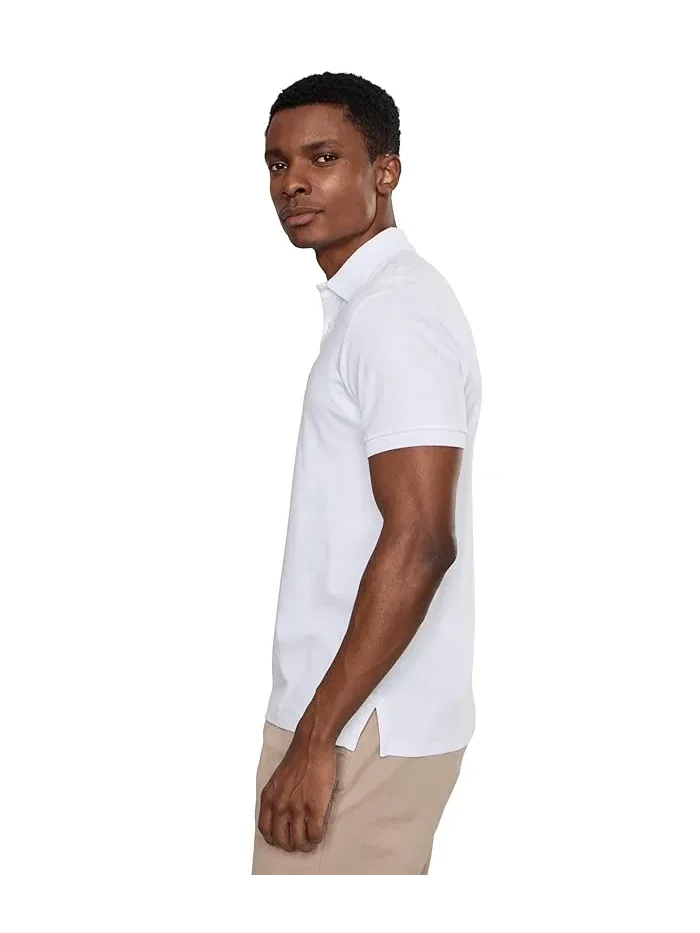 Поло Custom Slim Fit Soft Cotton Polo Ralph Lauren — изображение 3 из 5, белый