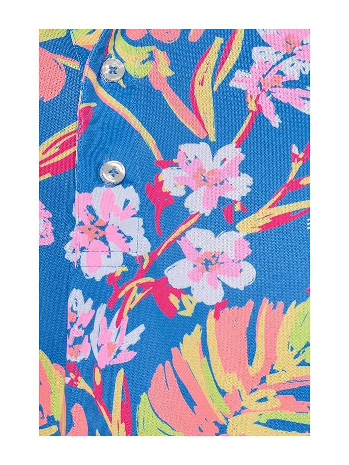 Поло Chubbies The Garden Glow Chubbies — изображение 5 из 5, синий