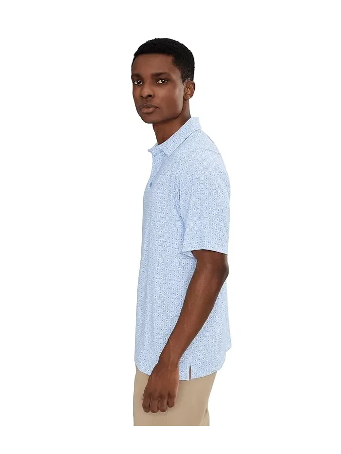 Футболка поло Golf Foulard Printed Polo Callaway — изображение 3 из 5, синий