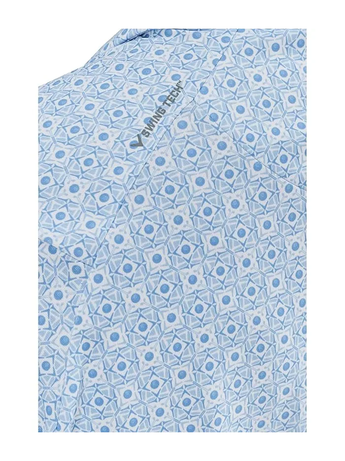 Футболка поло Golf Foulard Printed Polo Callaway — изображение 5 из 5, синий