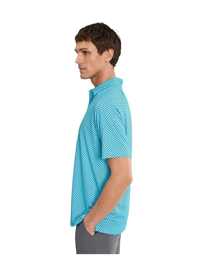 Поло Callaway Trademark Golf Printed Polo — изображение 3 из 5, синий