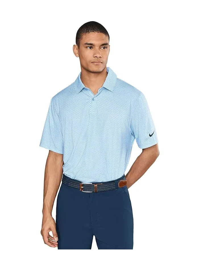 Поло Nike Dri-FIT Good Polo Short Sleeve Floral — изображение 1 из 5, белый/синий/черный