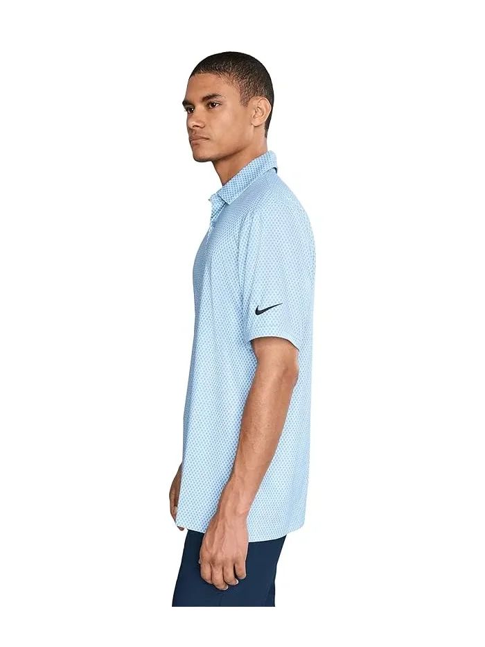 Поло Nike Dri-FIT Good Polo Short Sleeve Floral — изображение 3 из 5, белый/синий/черный