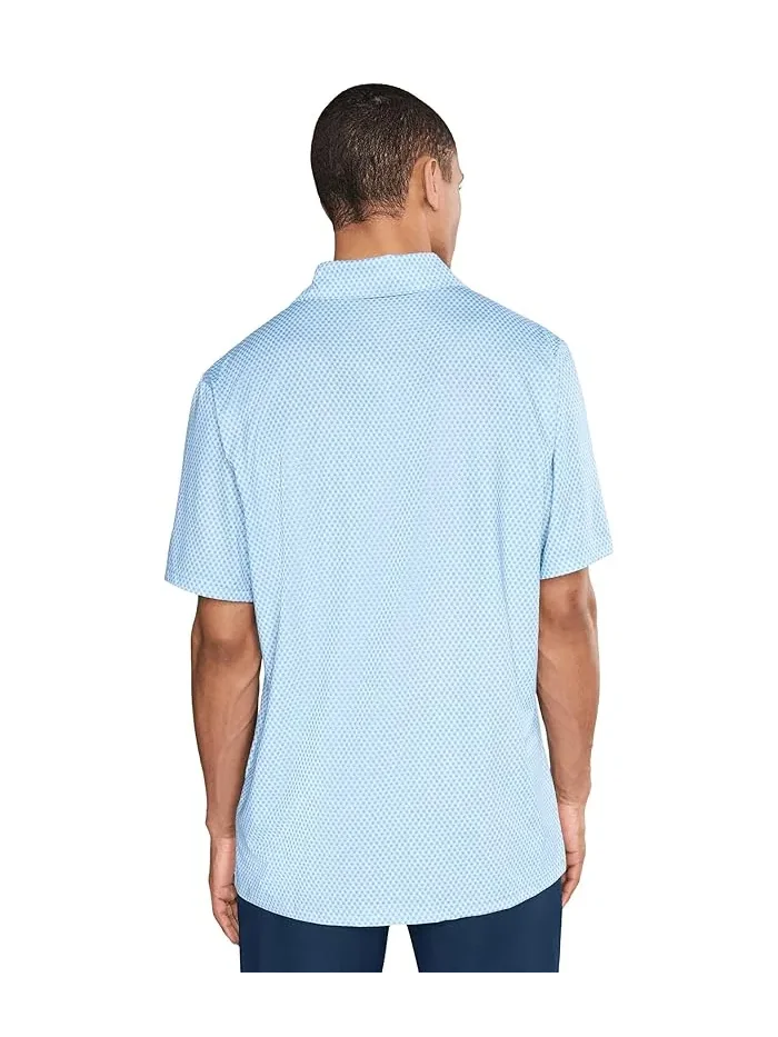 Поло Nike Dri-FIT Good Polo Short Sleeve Floral — изображение 4 из 5, белый/синий/черный