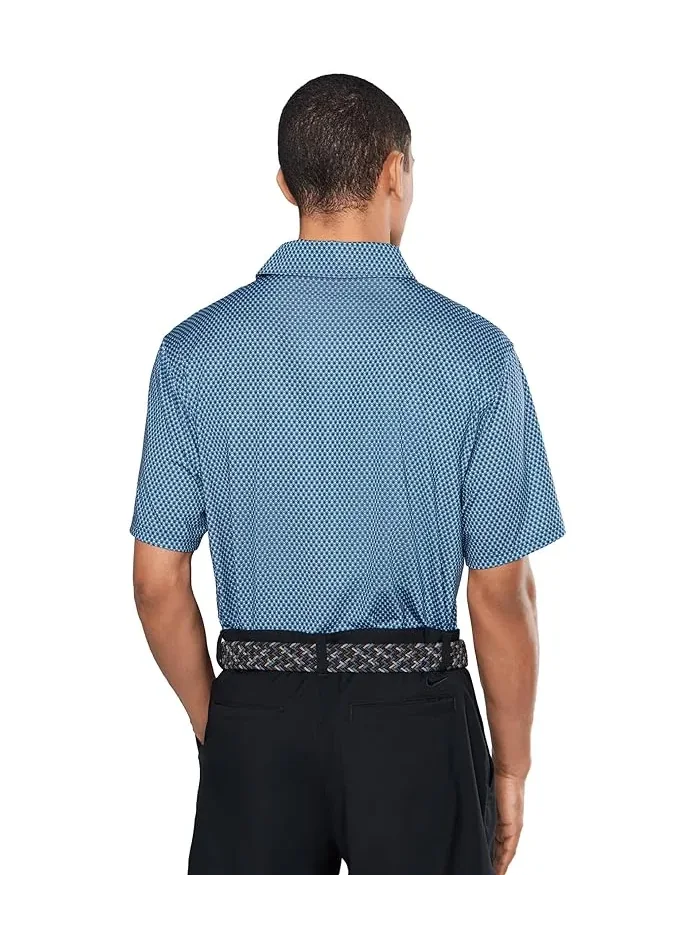 Поло Nike Dri-FIT Good Polo Short Sleeve Floral — изображение 4 из 5, синий/темно-синий/белый