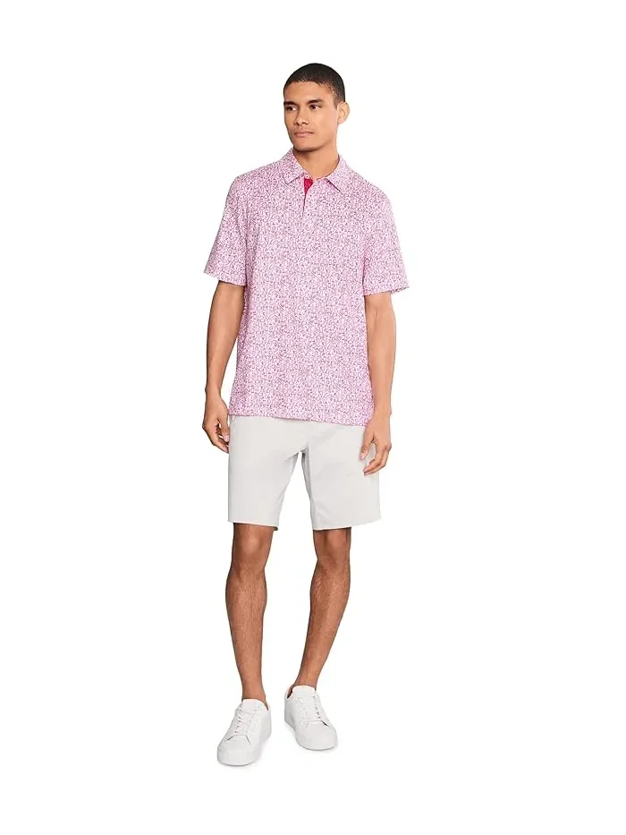 Мужское поло Game Day Multi-sport Print Johnston & Murphy — изображение 2 из 5, красный