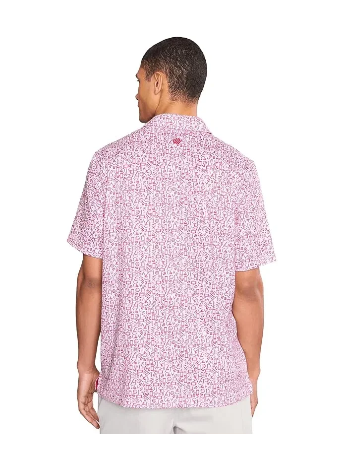 Мужское поло Game Day Multi-sport Print Johnston & Murphy — изображение 4 из 5, красный