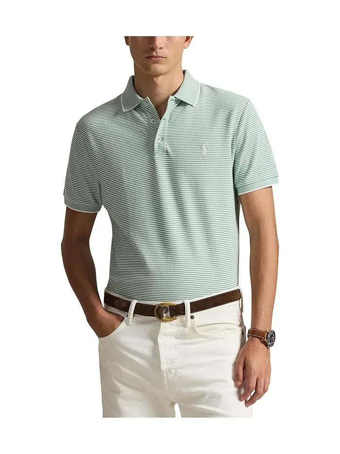 Поло Custom Slim Striped Stretch Mesh Polo Ralph Lauren