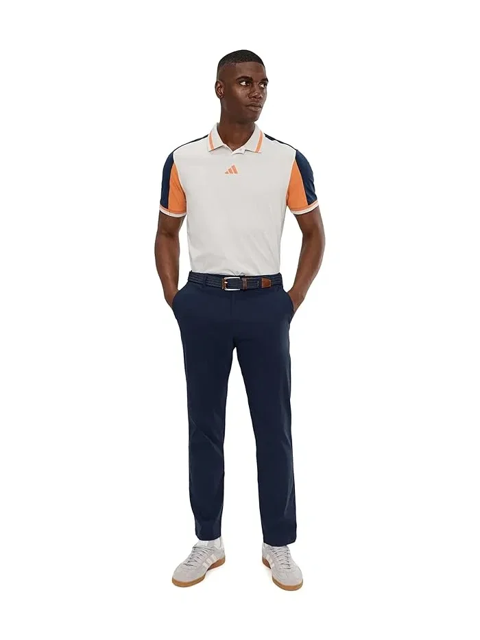 Поло Adidas Golf Beyond Vent Twistknit — изображение 2 из 5, серый/темно-синий