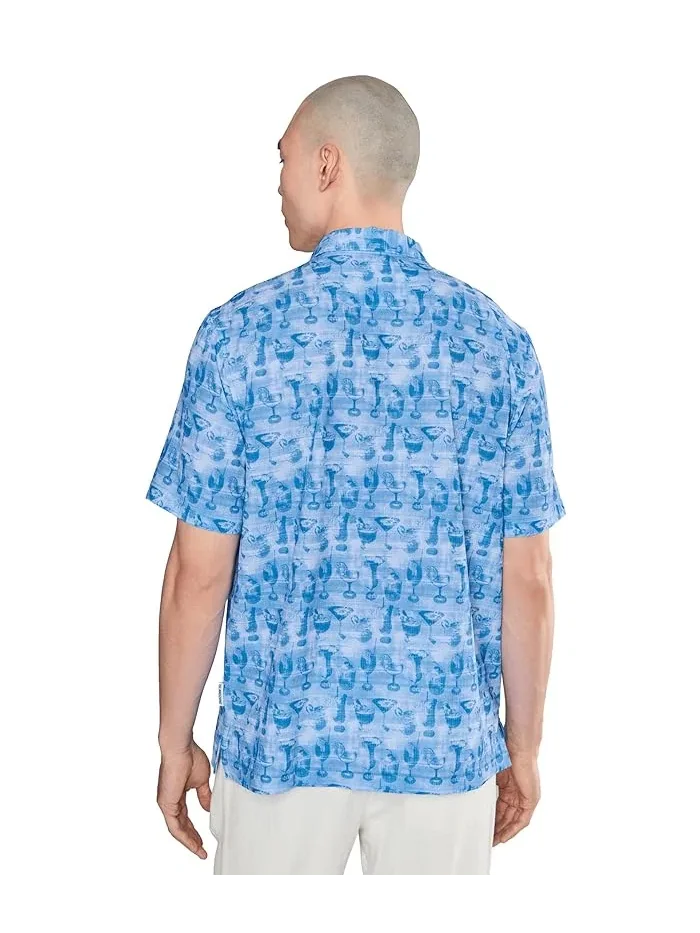 Футболка поло из переработанного полиэстера Bahama Coast Fizz Impressions Tommy Bahama — изображение 4 из 5, синий