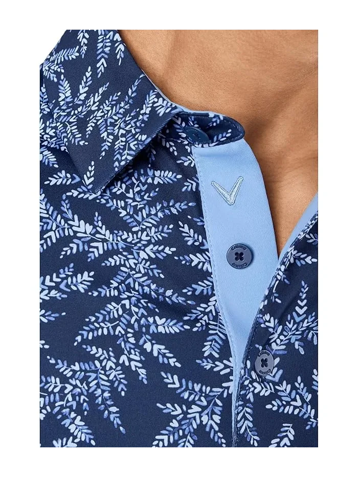 Поло Callaway Chev Botanical Print, Peacoat — изображение 5 из 5, ботанический