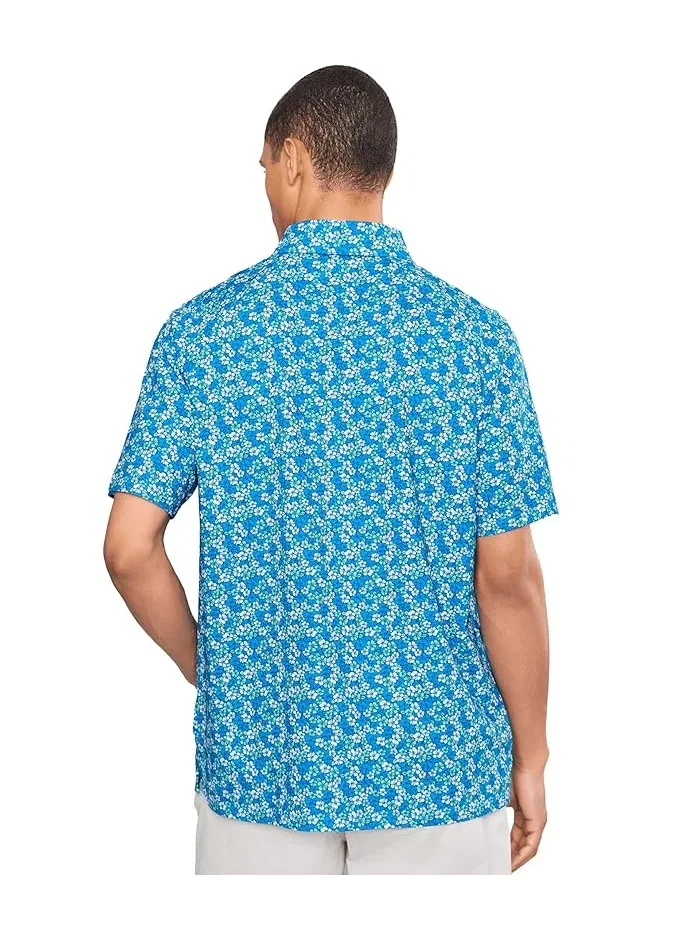 Поло Callaway Hibiscus Print — изображение 4 из 5, синий