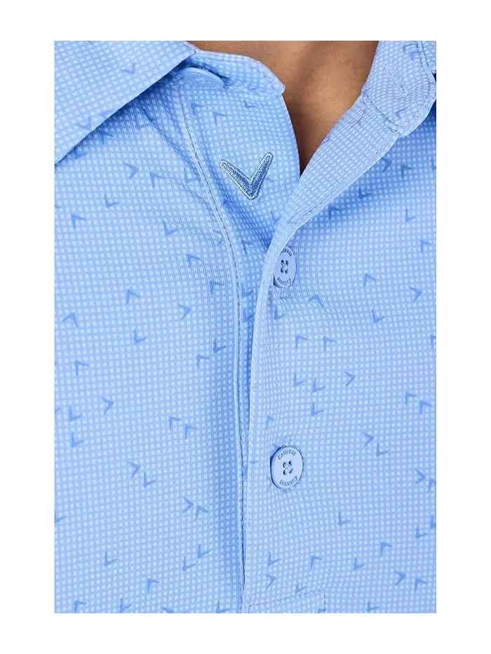 Поло Callaway Chev Gingham Printed — изображение 5 из 5, синий