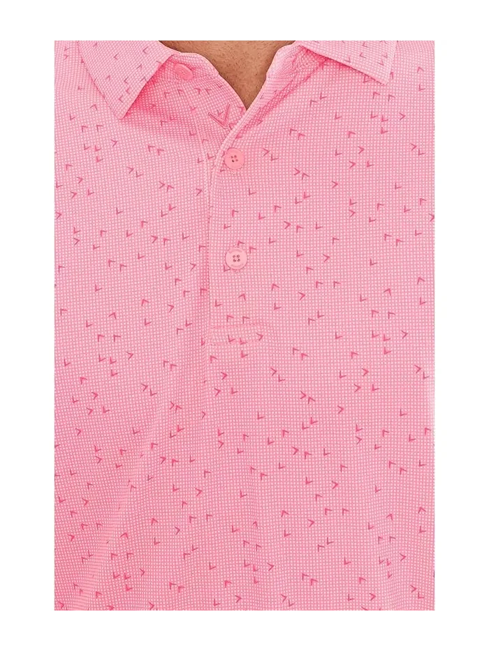 Поло Callaway Chev Gingham Printed, Dianthus — изображение 5 из 5, диантус розовый