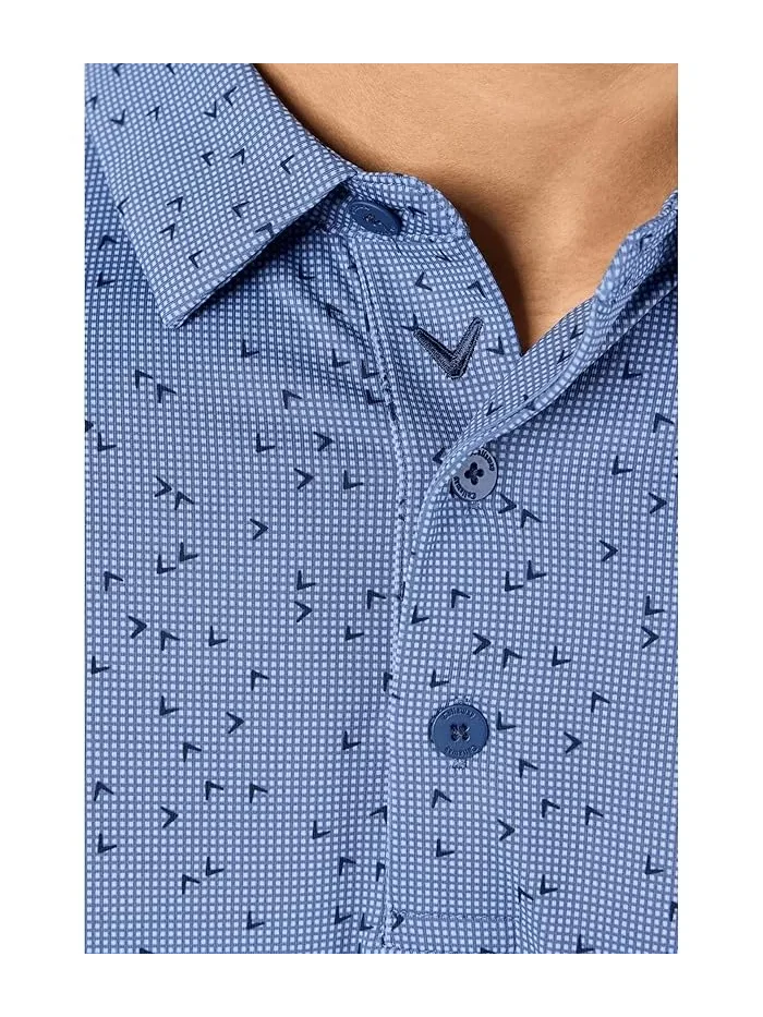 Поло Callaway Chev Gingham Printed, Peacoat — изображение 5 из 5, гобелен