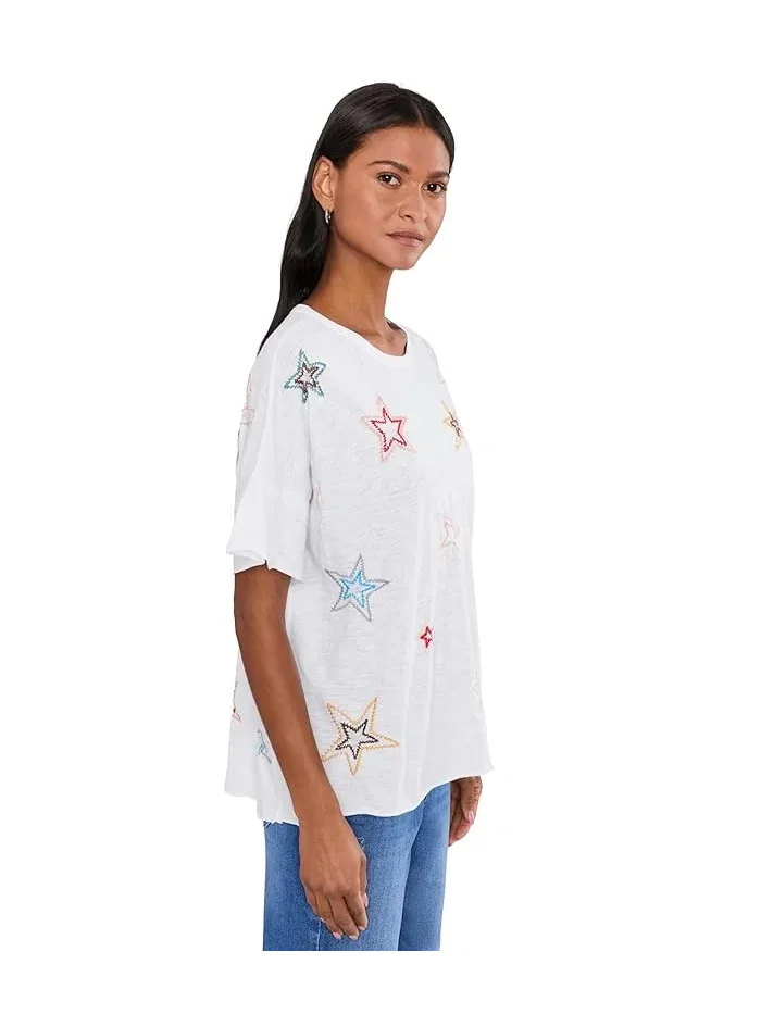 Футболка с хлопком Juniper Tee Karyn Seo — изображение 3 из 5, белый