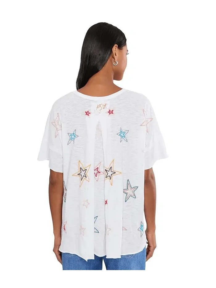 Футболка с хлопком Juniper Tee Karyn Seo — изображение 4 из 5, белый