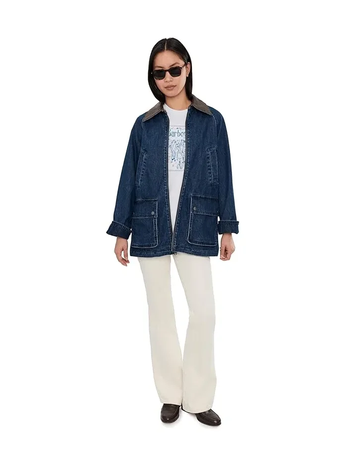 Футболка с принтом Hambleton Barbour — изображение 2 из 5, белый