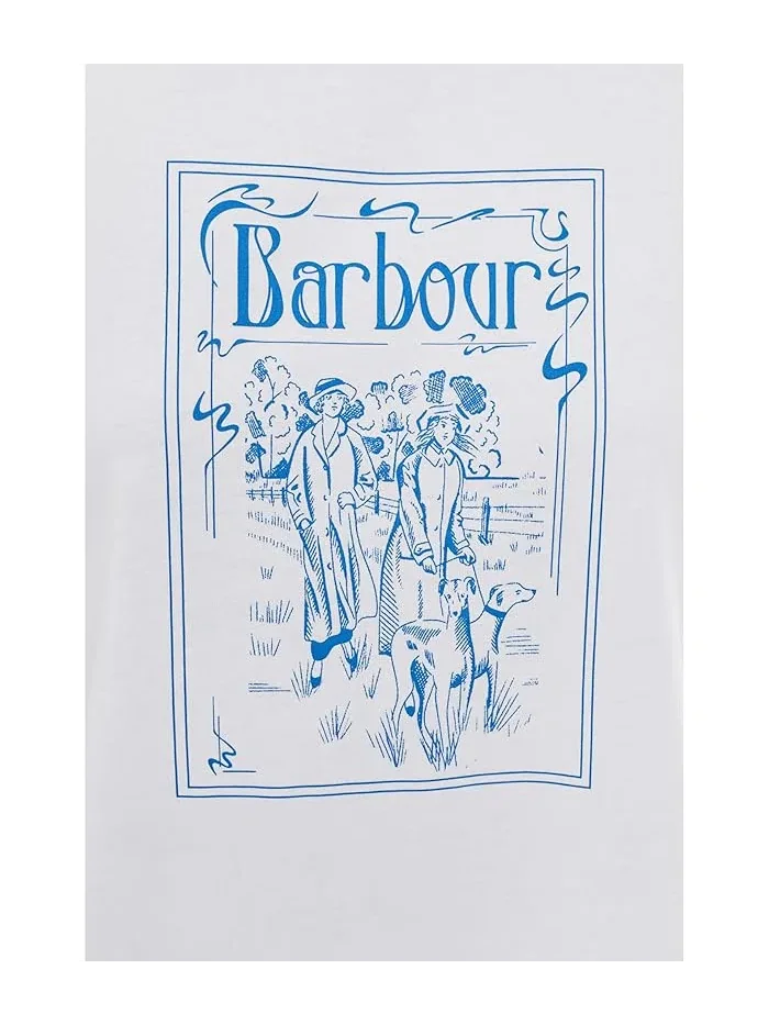 Футболка с принтом Hambleton Barbour — изображение 5 из 5, белый