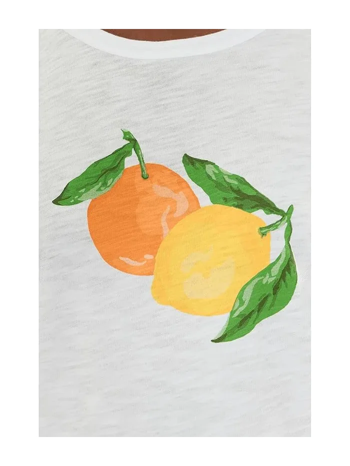 Футболка с коротким рукавом Tutti Fruti Elliott Lauren — изображение 5 из 5, цитрусовый