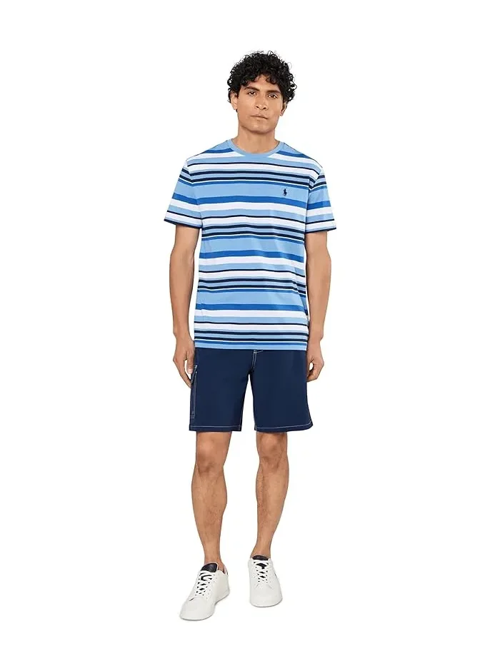 Футболка в полоску Classic Fit Polo Ralph Lauren — изображение 2 из 5, синий мульти