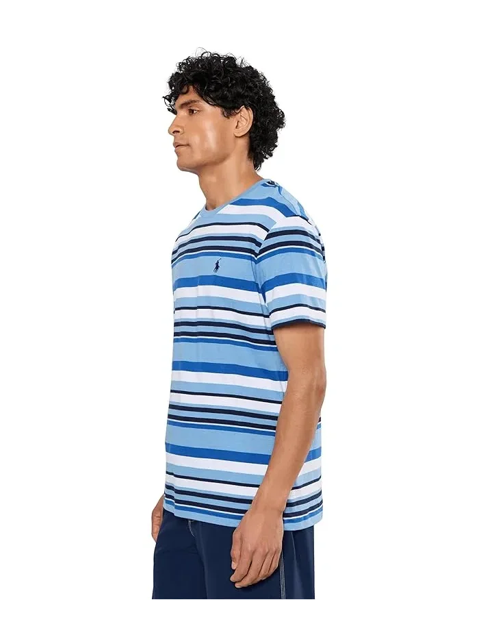 Футболка в полоску Classic Fit Polo Ralph Lauren — изображение 3 из 5, синий мульти