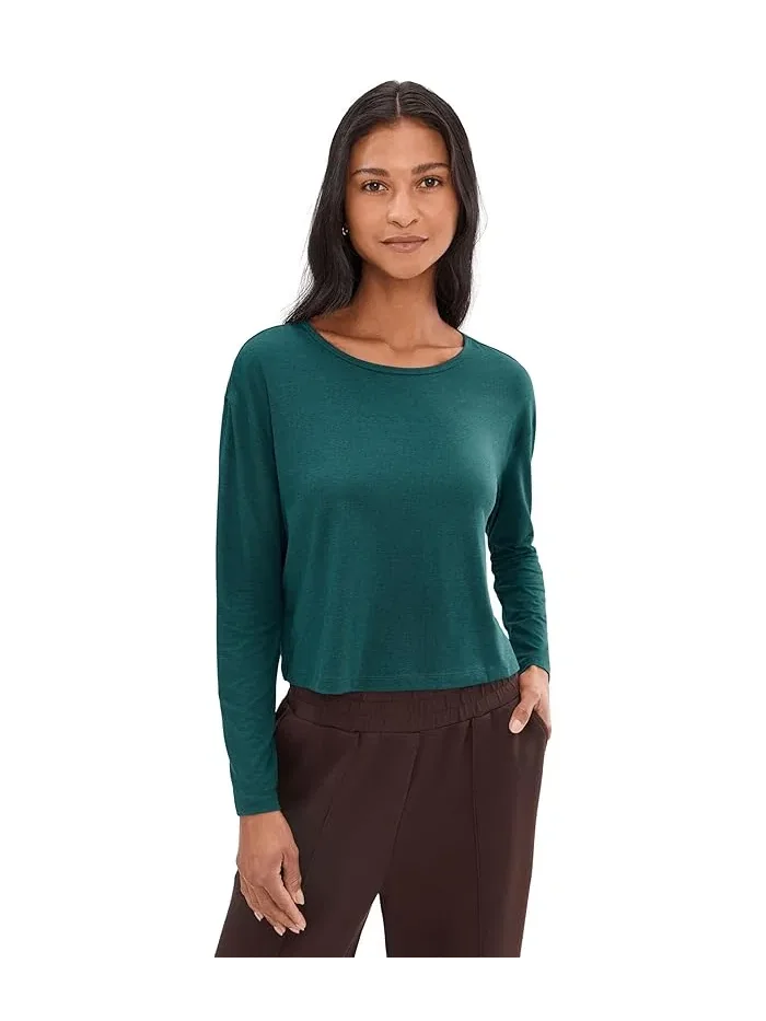 Футболка с длинным рукавом Celestia TravisMathew, Heather Dark Sea — изображение 1 из 5, черный