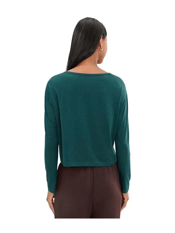 Футболка с длинным рукавом Celestia TravisMathew, Heather Dark Sea — изображение 4 из 5, черный