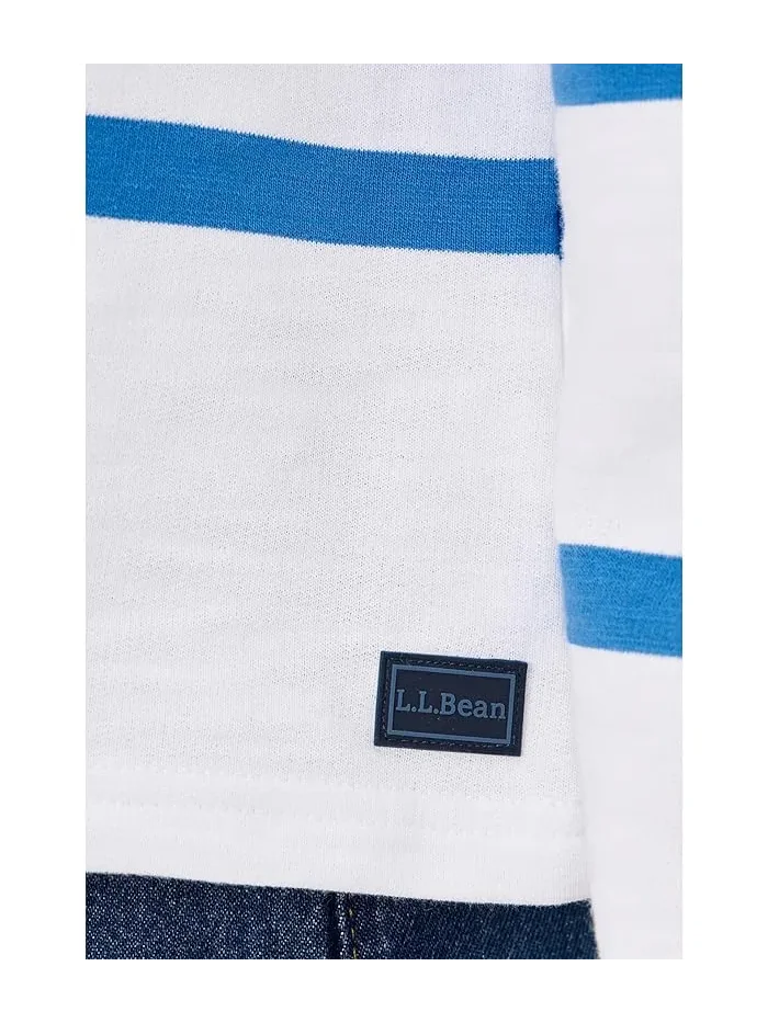 Футболка с полосками Peaks Island Relaxed Boatneck L.L.Bean — изображение 5 из 5, белый
