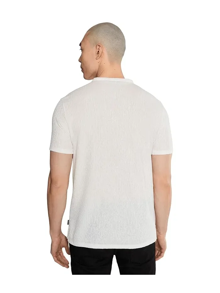 Футболка с поло хенли Egon Henley K7263S26 John Varvatos — изображение 4 из 5, синий