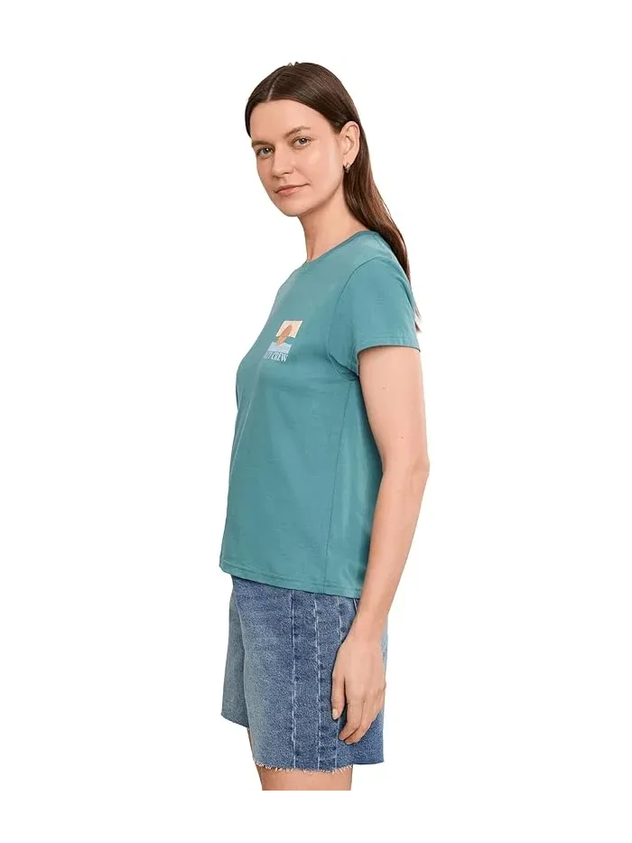 Футболка Salty Crew Retro Wave Modern Tee — изображение 3 из 5, бирюзовый