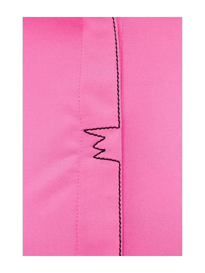 Футболка с полным застежкой-молнией модель Full Zip Front Pointed Collar Contoured Seams Jamie Sadock — изображение 5 из 5