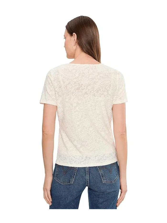 Футболка трикотажная Knit T-Shirt Vince Camuto — изображение 4 из 5, черный