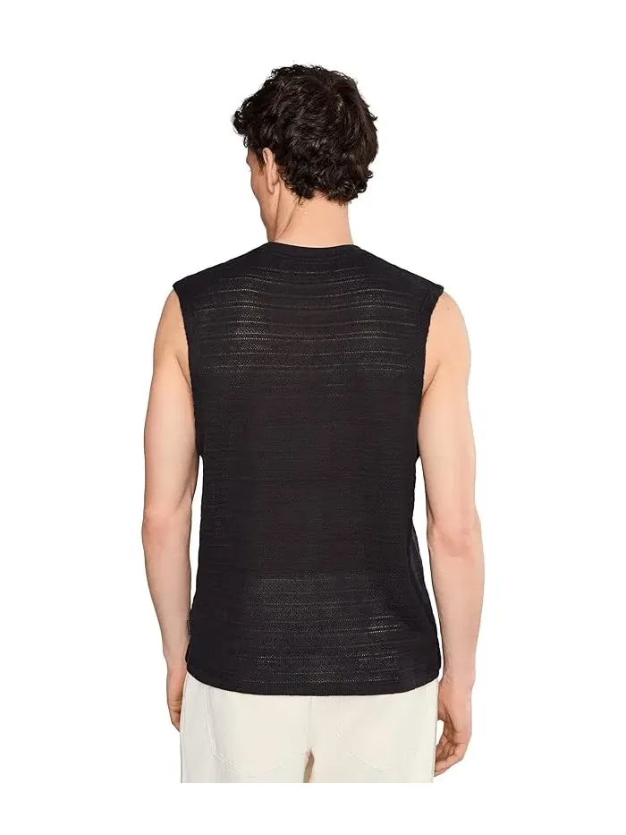Майка Cove Sleeve Crew AllSaints — изображение 4 из 5, черный