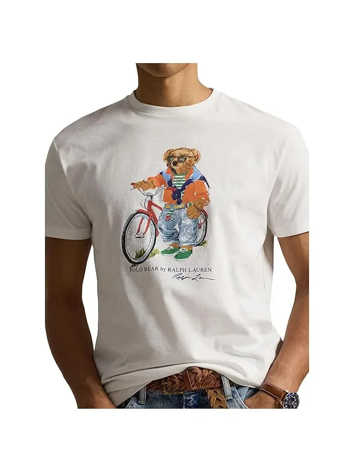 Футболка классическая Polo Bear Polo Ralph Lauren — изображение 4 из 5, белый