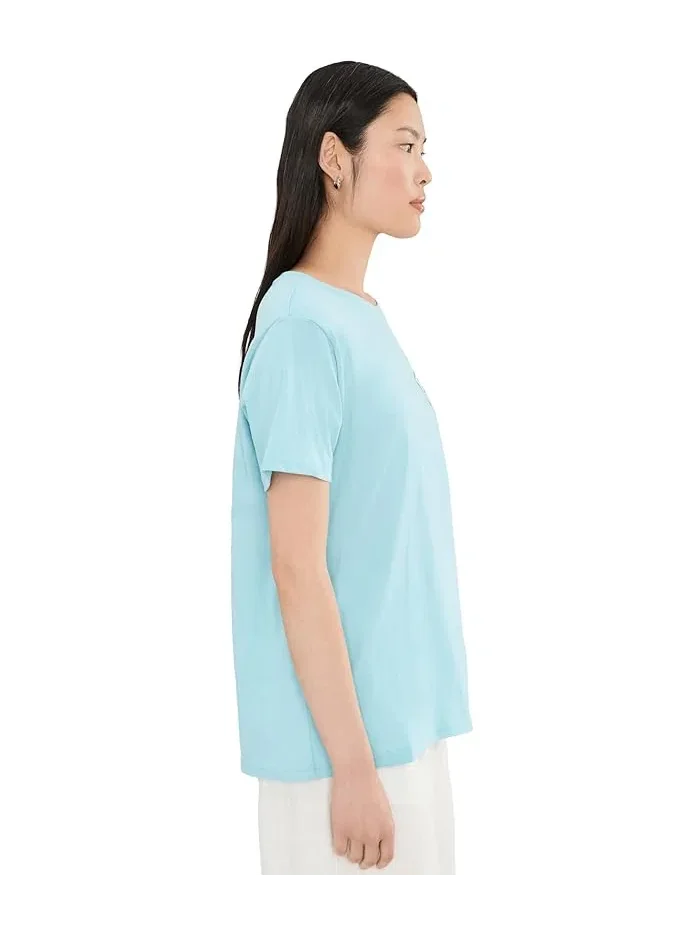 Футболка свободного кроя Tippet Boyfriend Tee Salty Crew — изображение 3 из 5, аквамарин