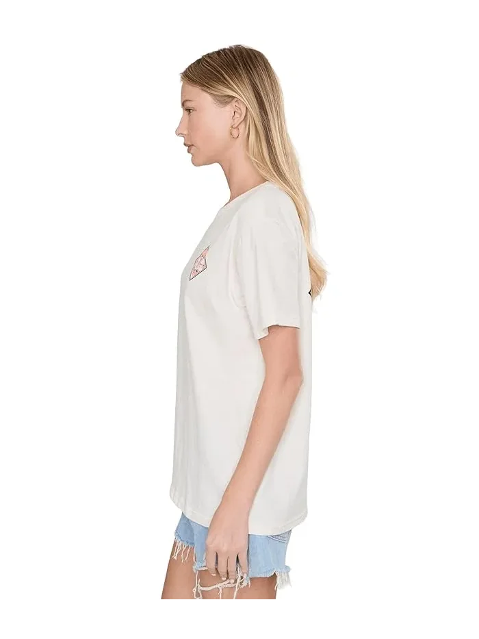 Футболка свободного кроя Tippet Boyfriend Tee Salty Crew — изображение 3 из 5, кремовый