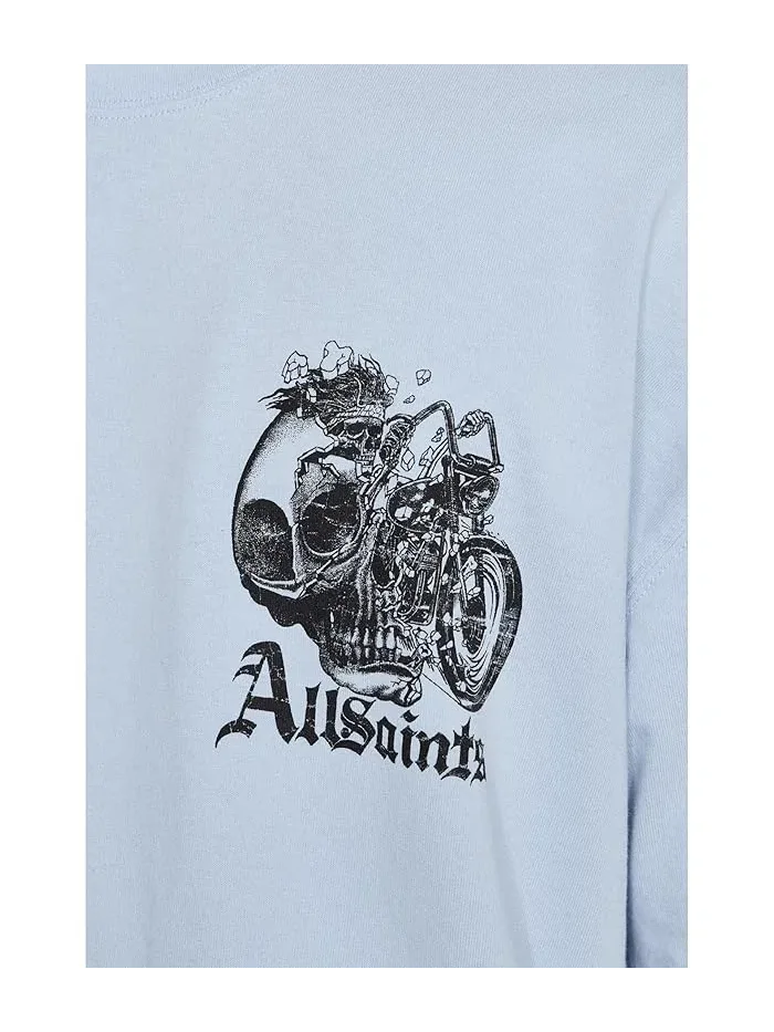 Футболка с принтом Panhead AllSaints — изображение 5 из 5, синий