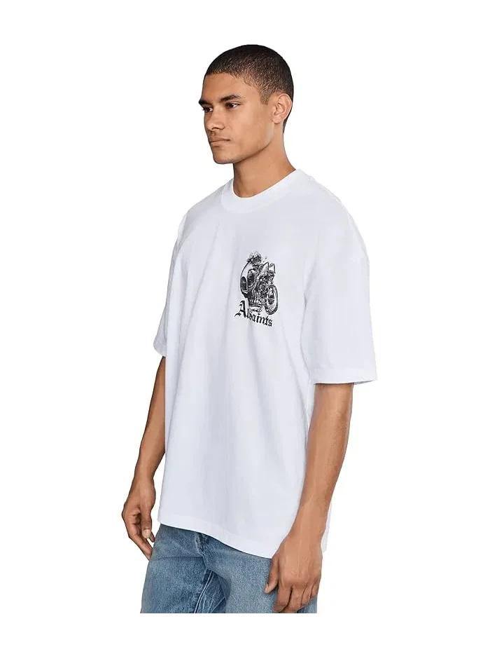 Футболка с принтом Panhead AllSaints — изображение 3 из 5, белый