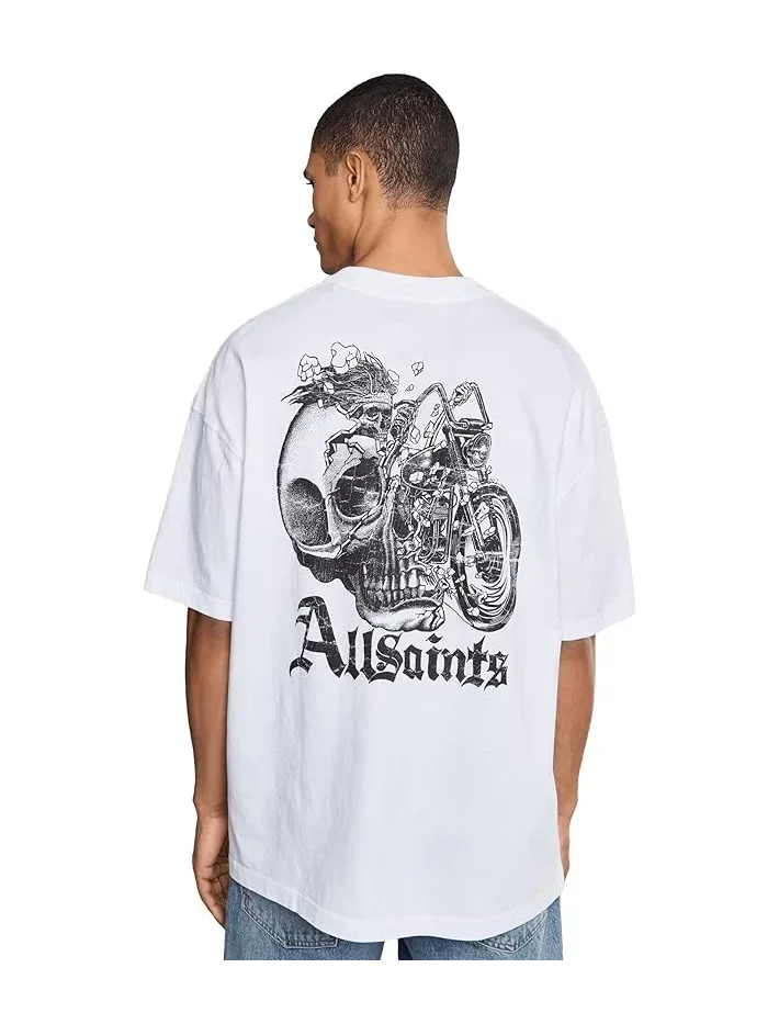 Футболка с принтом Panhead AllSaints — изображение 4 из 5, белый