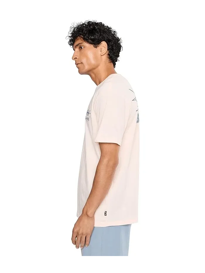 Футболка с принтом Crossboards Premium Billabong — изображение 3 из 5, розовый