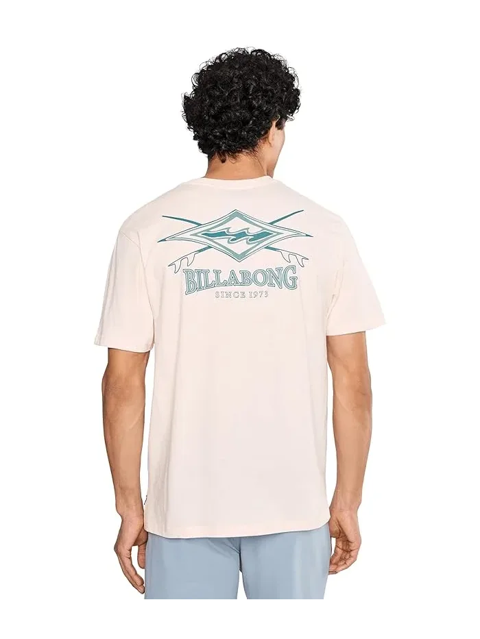 Футболка с принтом Crossboards Premium Billabong — изображение 4 из 5, розовый